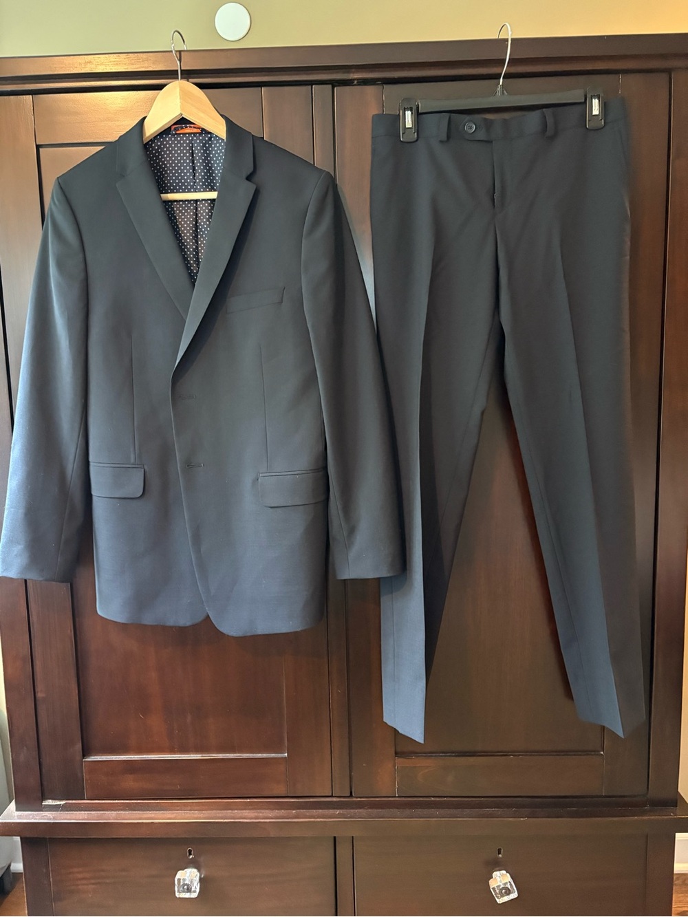 TALLIA Boys Deep Navy Two-Piece Suit Jacket & Pants